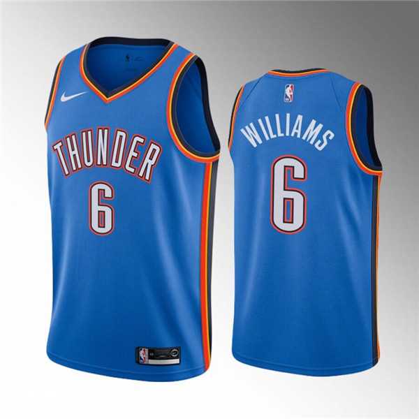 Oklahoma City Thunder #6 Jaylin Williams Blue Icon Edition Stitched Basketball Jersey Dzhi,We sell and wholesale Oklahoma City Thunder #6 Jaylin Williams Blue Icon Edition Stitched Basketball Jersey Dzhi on line form chian!